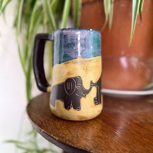 Elephant Design baby & mom studio pottery Mug
